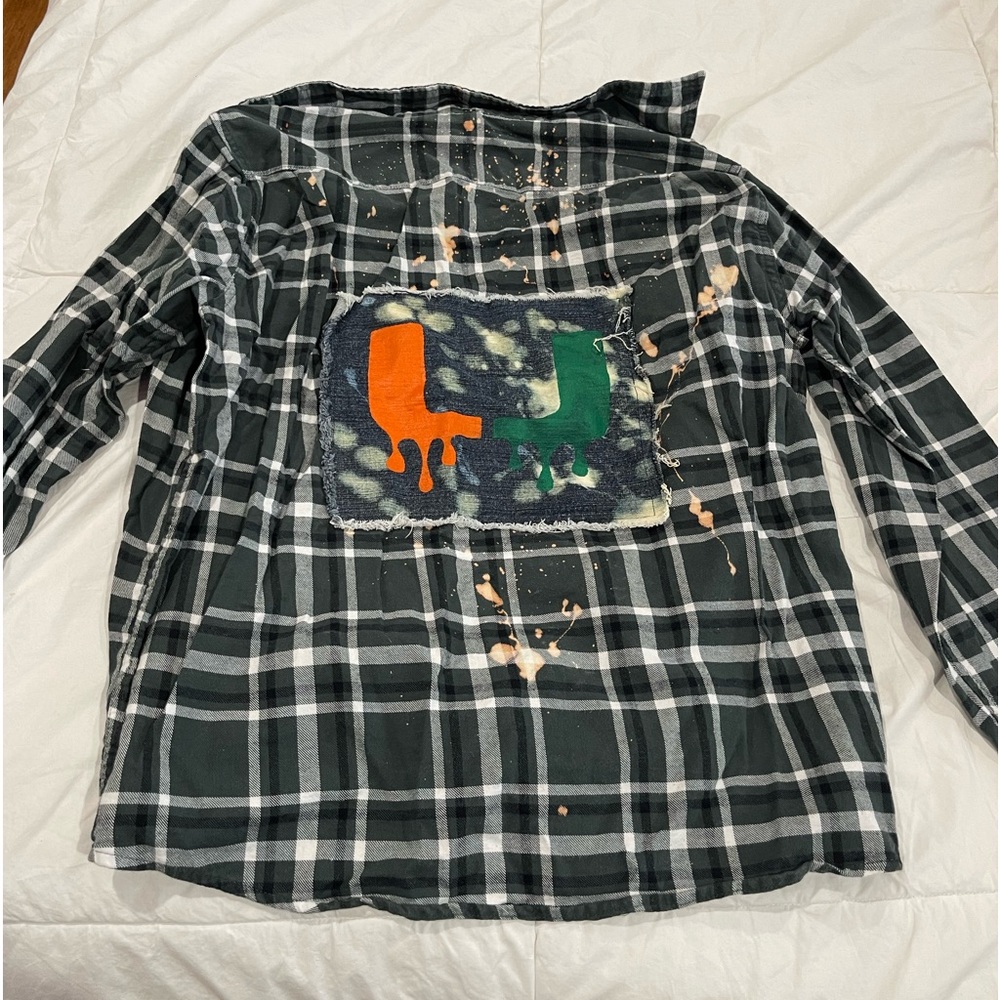 Custom UMiami Oversized Flannel